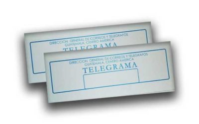 Talonario de telegrama, radiograma, letra de cambio. 45 hojas.